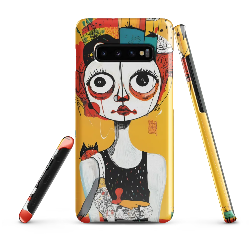 Whimsical Reflections: A Surreal Portrait | Phone Case |  S10 Plus | Snap Case | Glossy