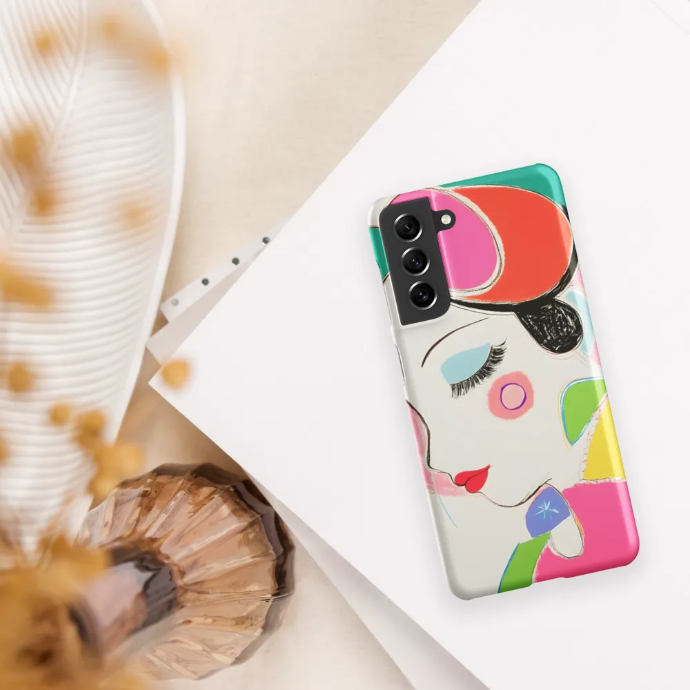 Whimsical Portrait in Colorful Abstraction