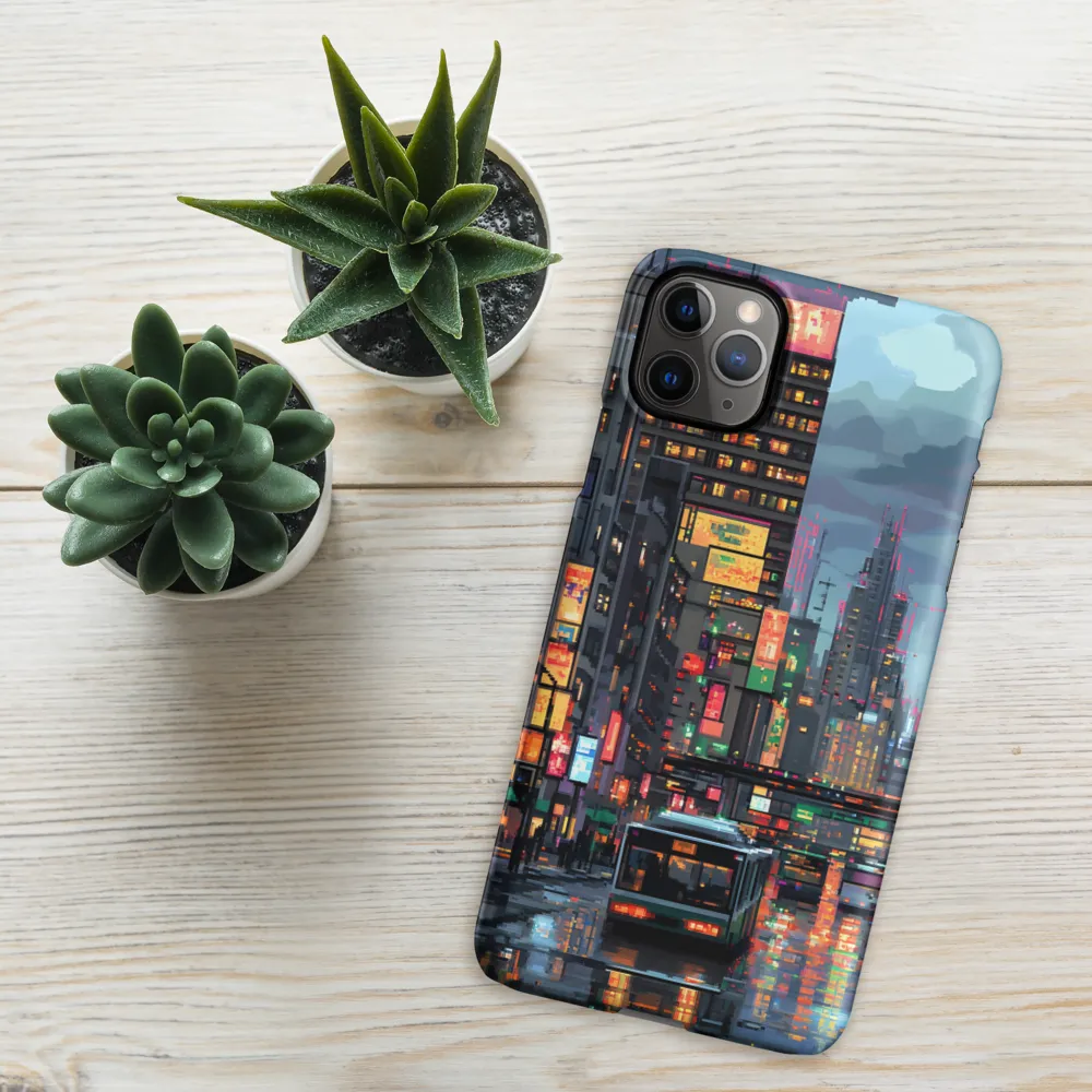 Neon Dreams: A Pixelated Urban Night