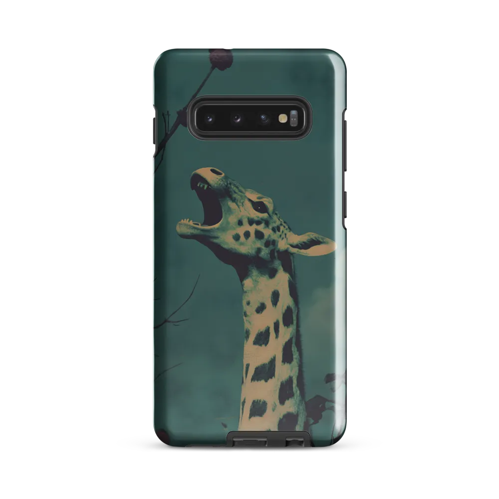 Whispers of the Tall: A Surreal Giraffe Encounter | Phone Case |  S10 Plus | Tough Case | Glossy