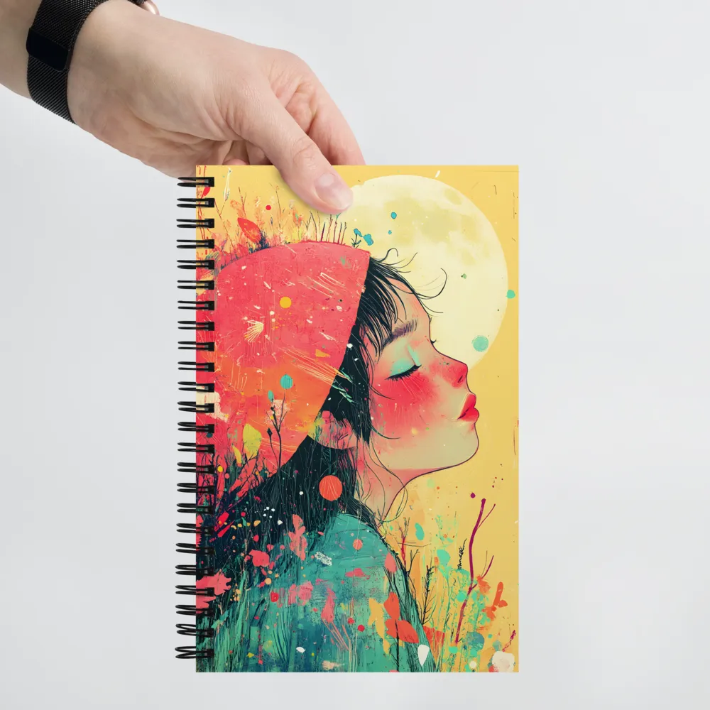 Whispers of Nature: A Dreamy Portrait | Spiral Notebook