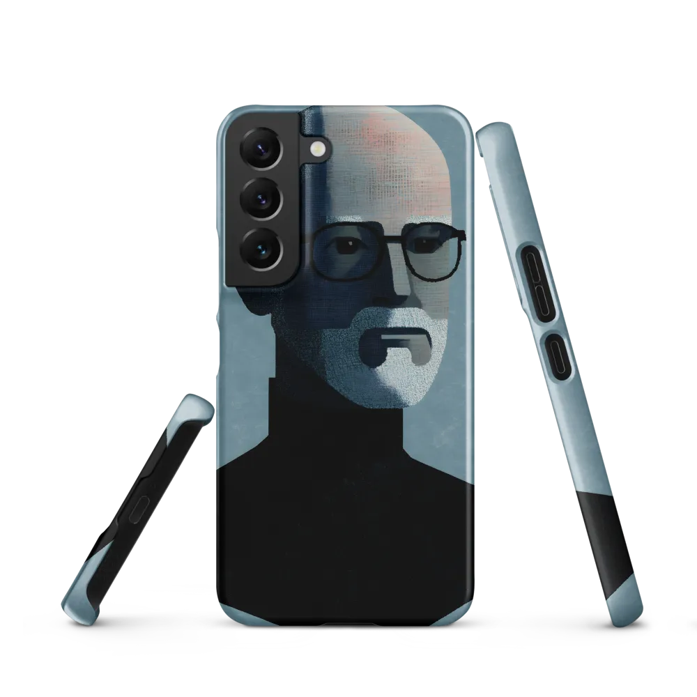Minimalist Portrait of a Modern Man | Phone Case |  S22 | Snap Case | Matte