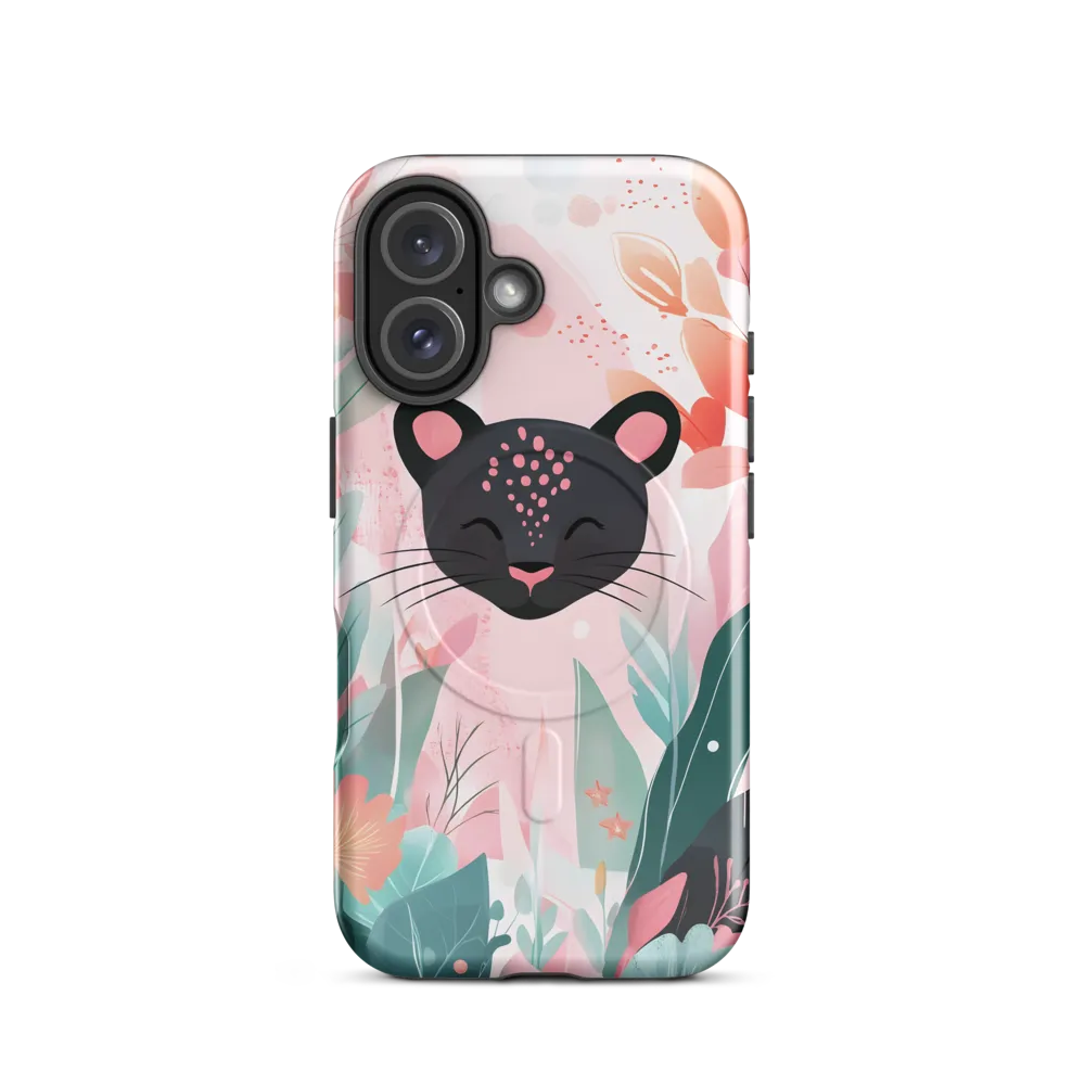 Whimsical Panther in Bloom