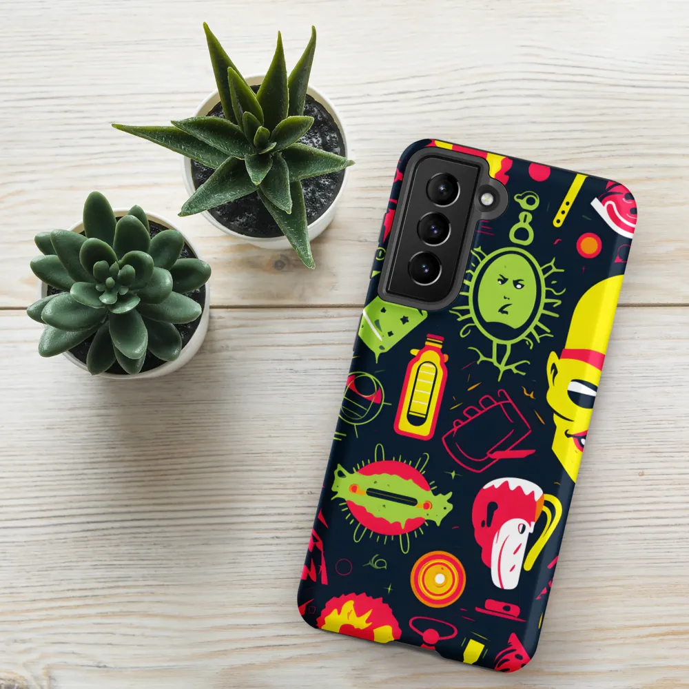 Neon Revelry: A Quirky Exploration of Modern Pop Art