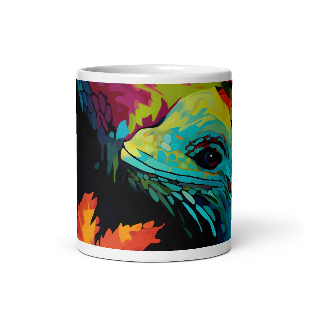 Vibrant Reptilian Harmony | Mug with White inside | 11 oz