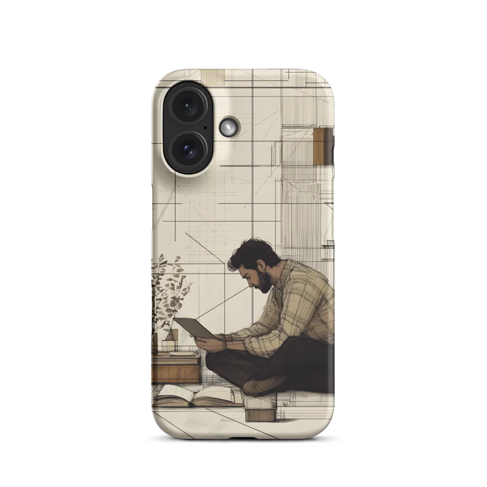 Quiet Reflections in Line | Phone Case |  16 | Snap Case | Matte