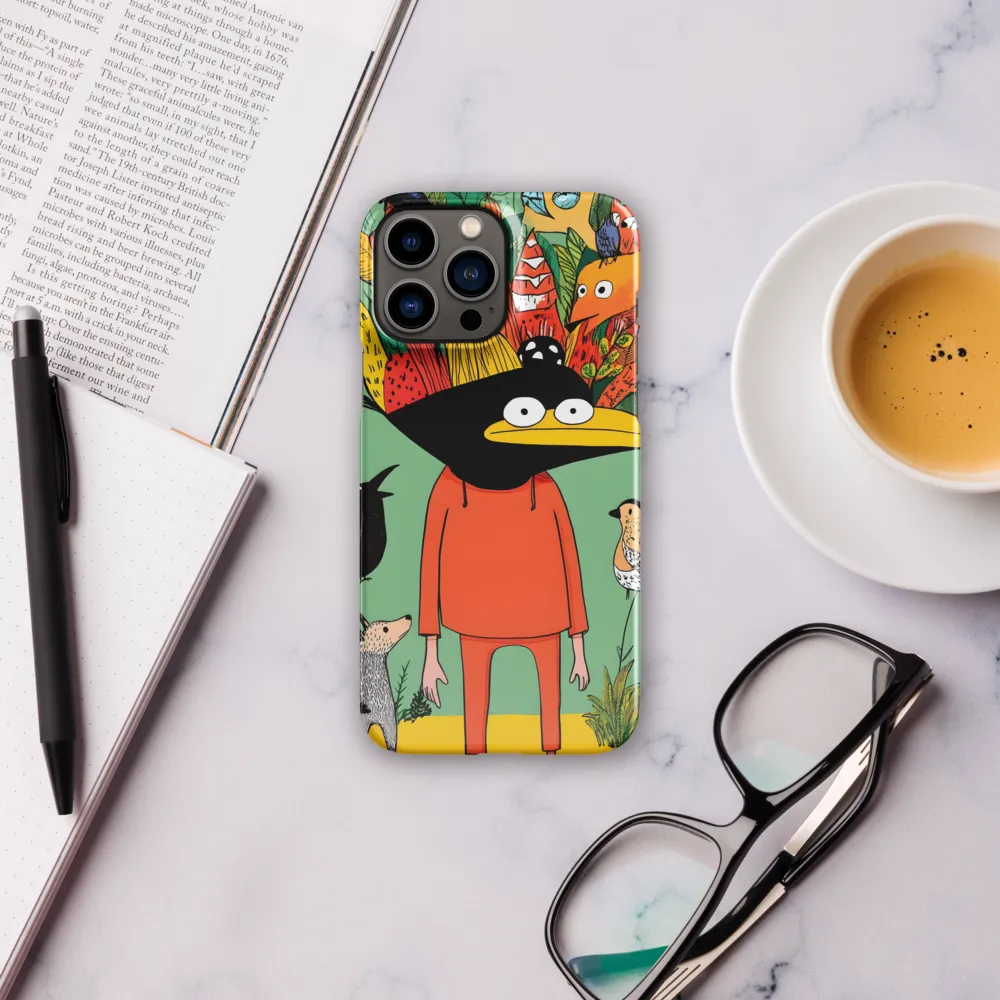 Whimsical Encounter in a Colorful Jungle