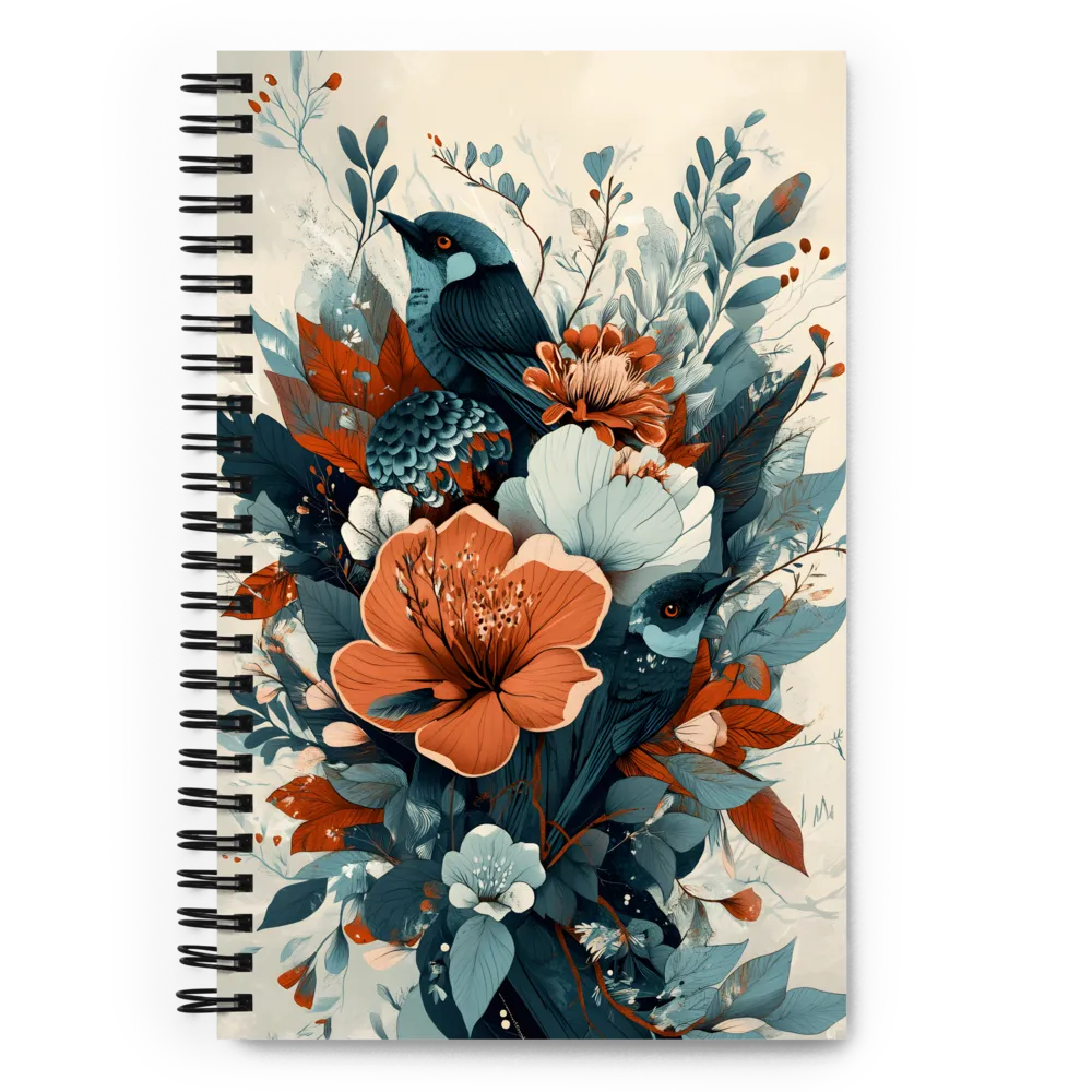 Serenity in Bloom | Spiral Notebook