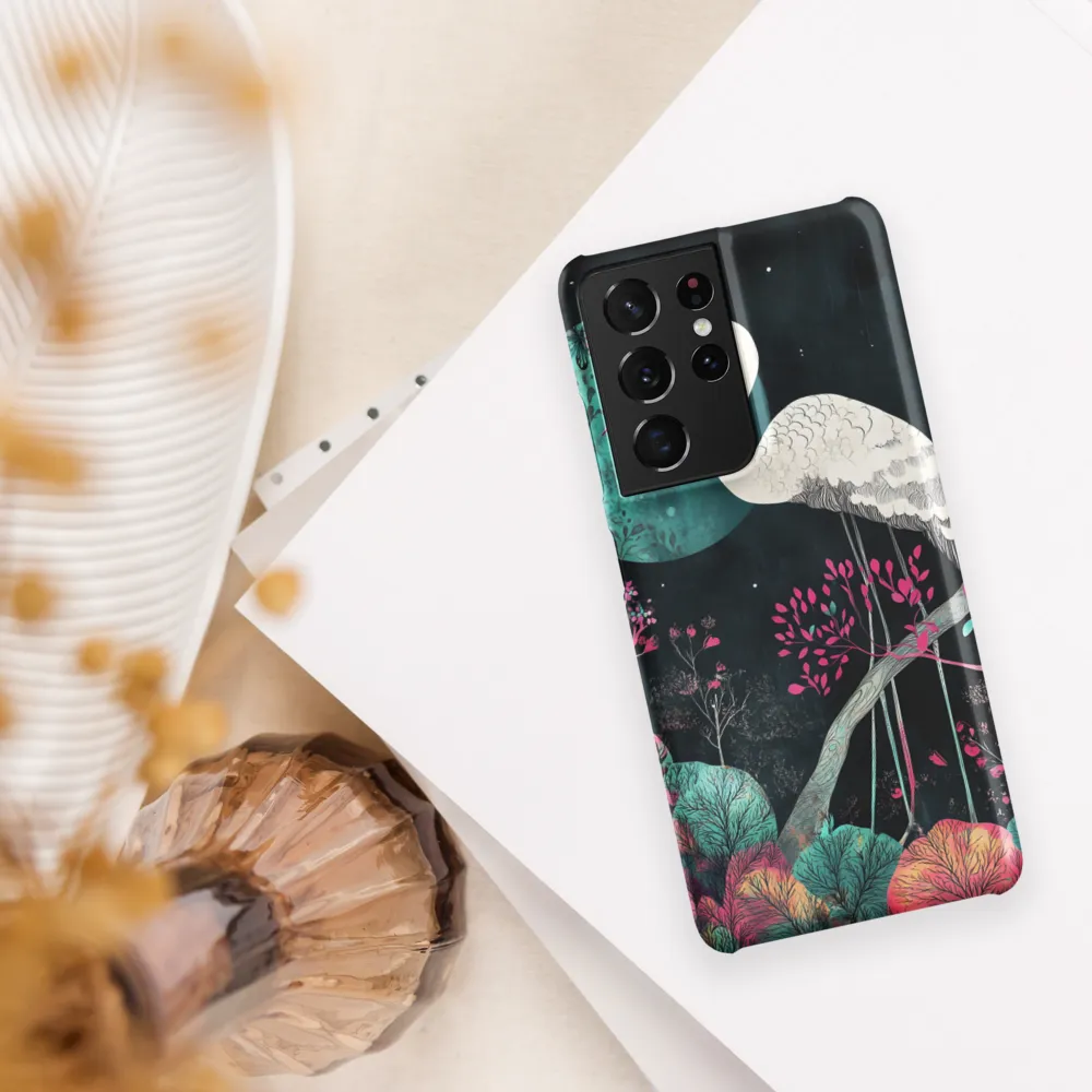 Ethereal Presence: Heron in a Floral Dreamscape