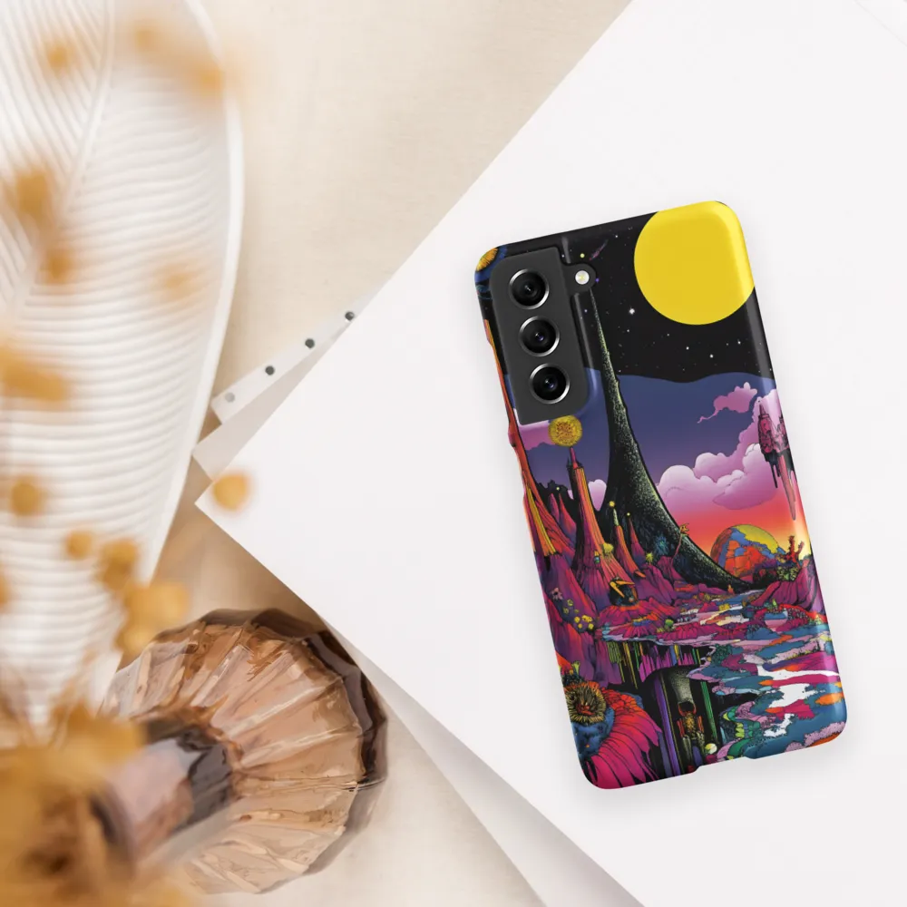Celestial Dreams: A Journey Through an Alien Landscape | Phone Case |  S21 FE | Snap Case | Matte