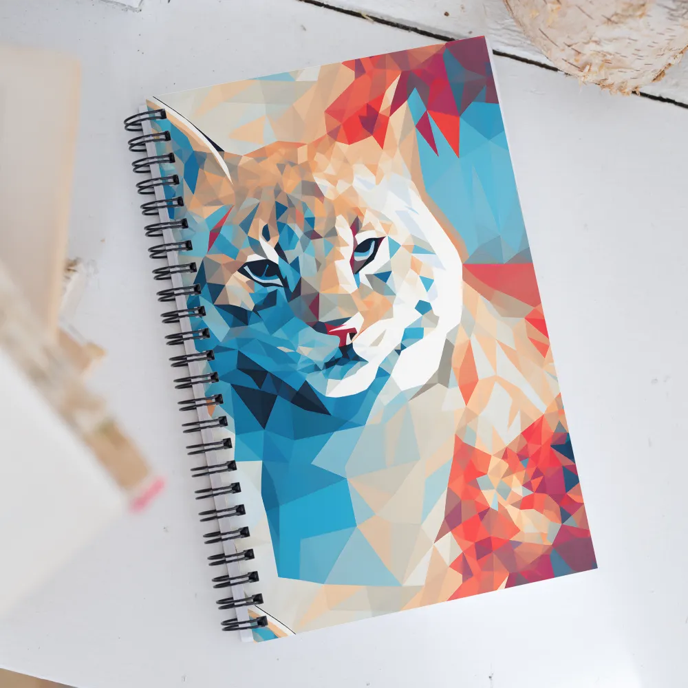 Facets of Feline Wonder | Spiral Notebook