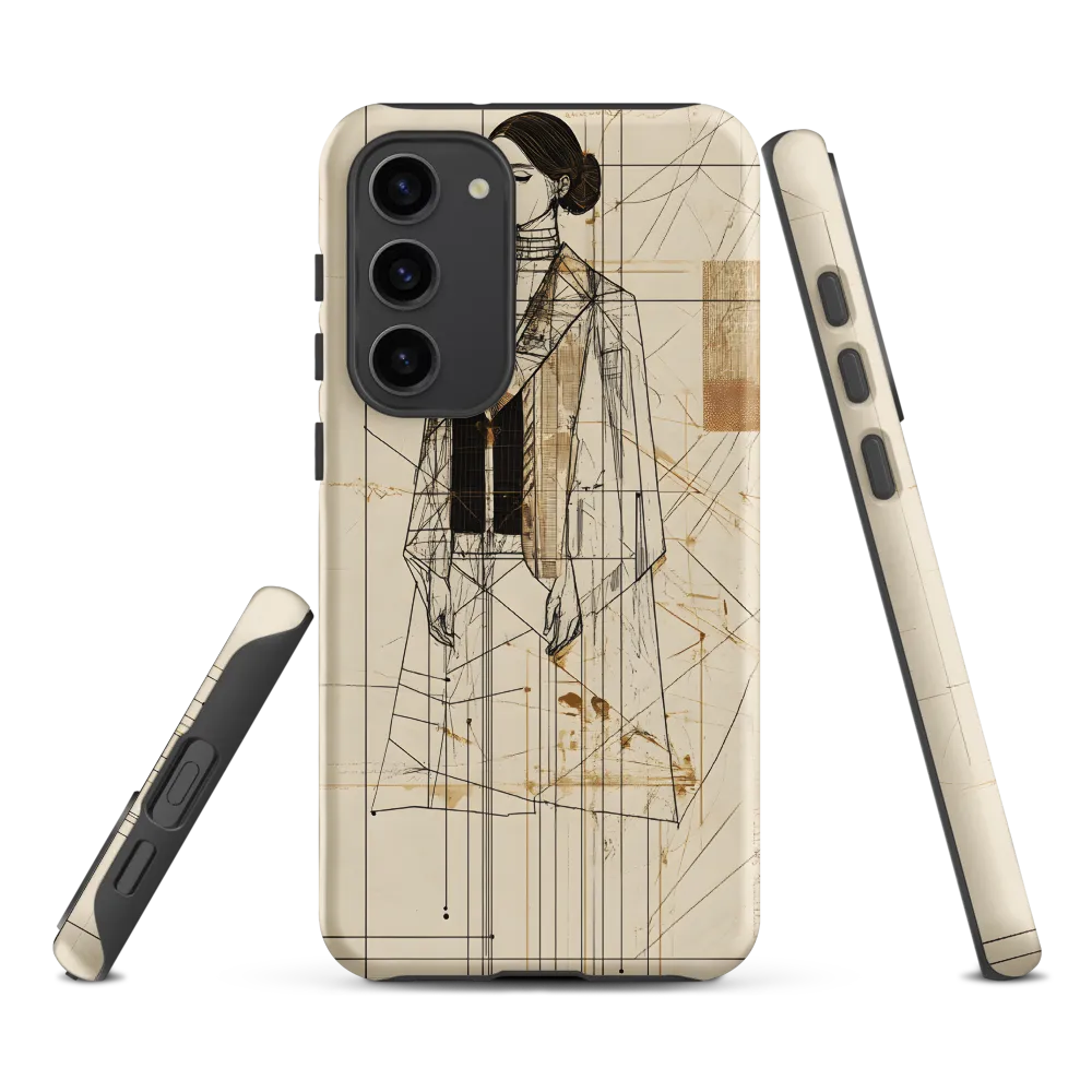 Elegance in Lines | Phone Case |  S23 Plus | Tough Case | Matte