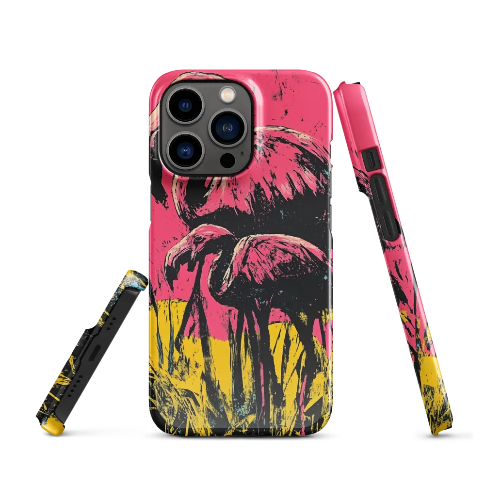 Flamingo Duet: A Pop Art Expression