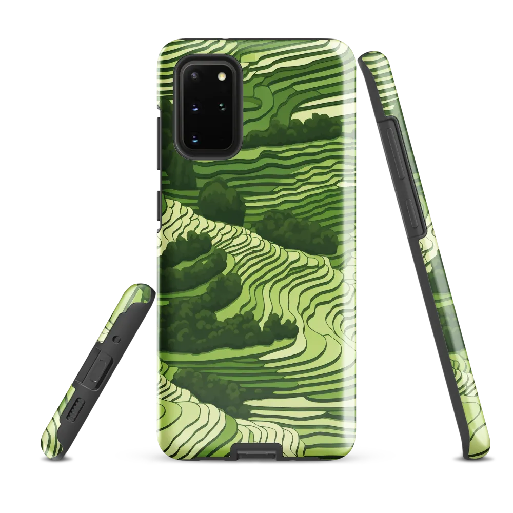 Waves of Green: An Abstract Landscape
