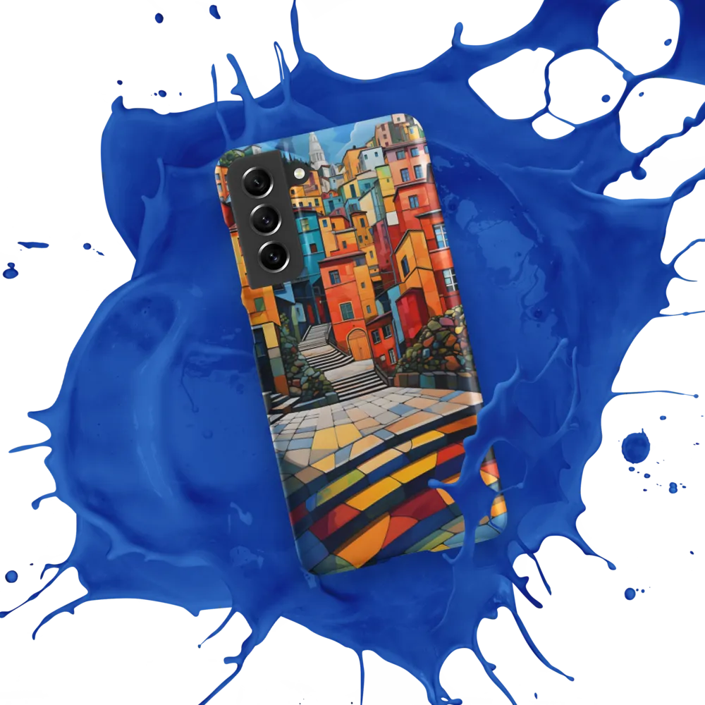 Vibrant Village: A Cubist Journey