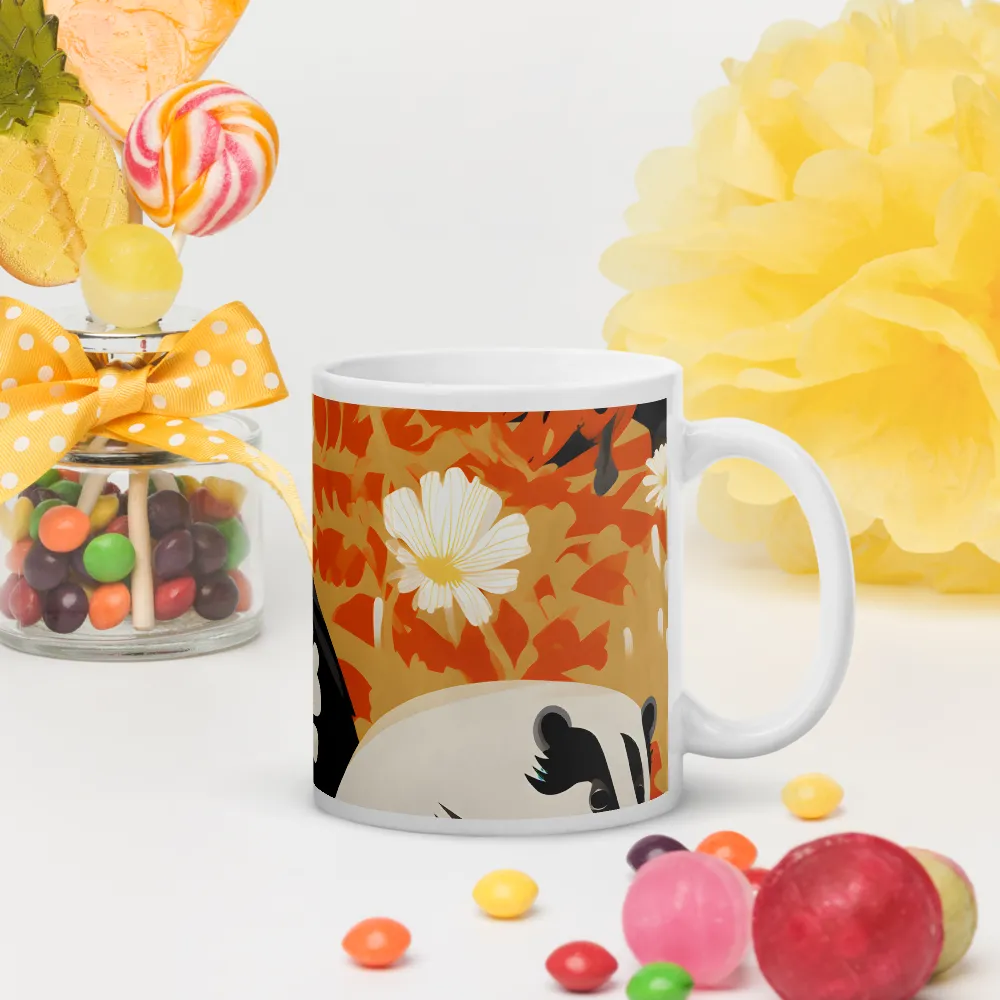 Whimsical Badgers in Bloom | Mugs | Multiple Sizes & Colors