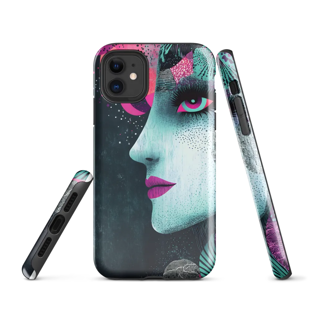 Mystical Beauty in Blue and Pink | Phone Case |  11 | Tough Case | Glossy