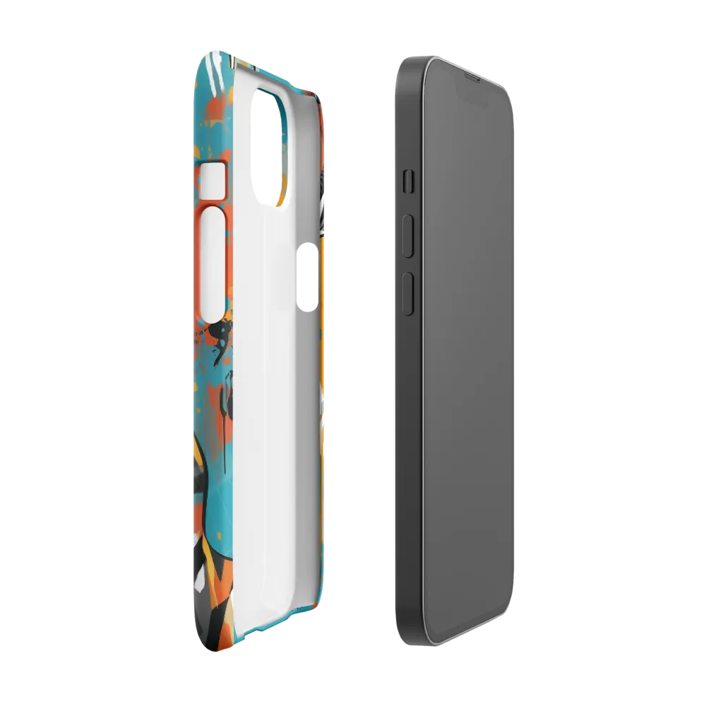 Dynamic Antelope in Vivid Abstract