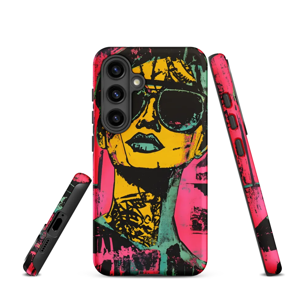 Confident Portrait in Neon Colors