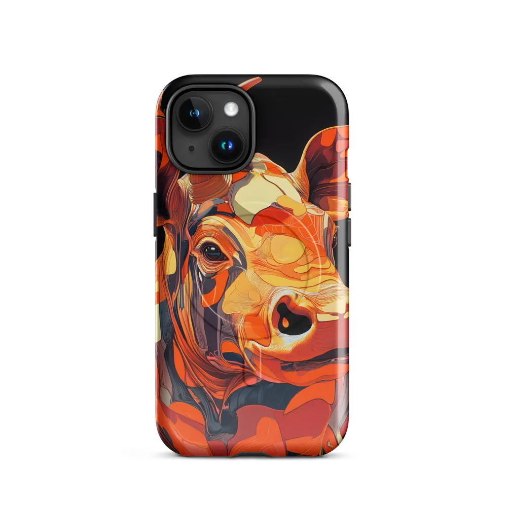 Modern Serenade: The Vibrant Cow