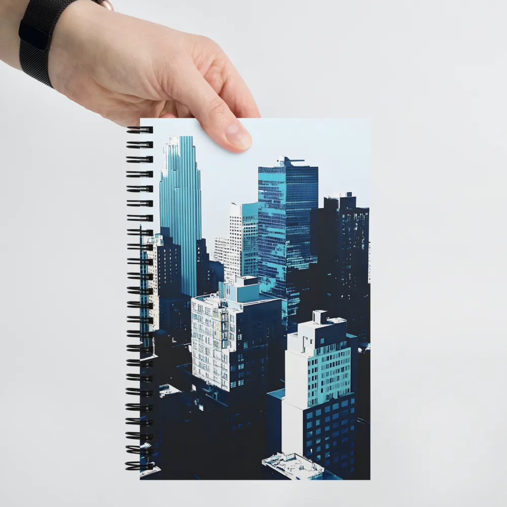 Urban Serenity: A Minimalist Cityscape | Spiral Notebook