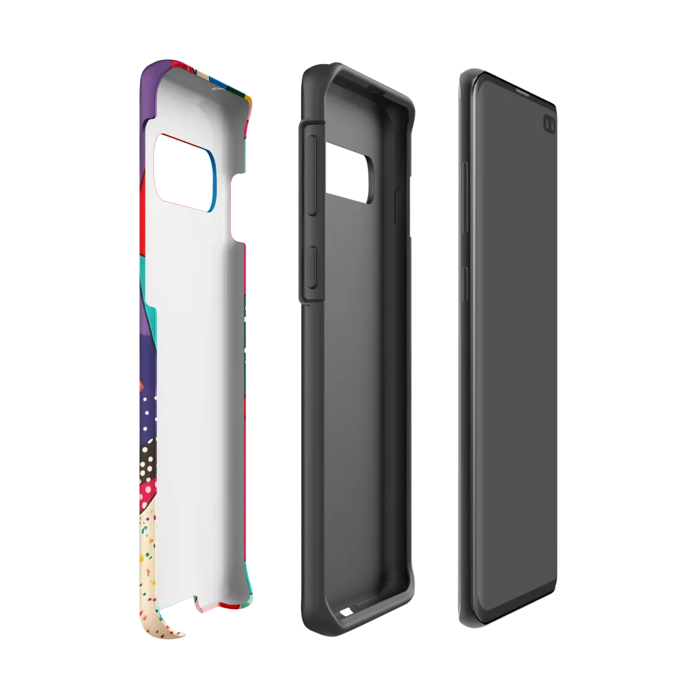 Playful Geometry in Color | Phone Case |  S10 | Tough Case | Matte