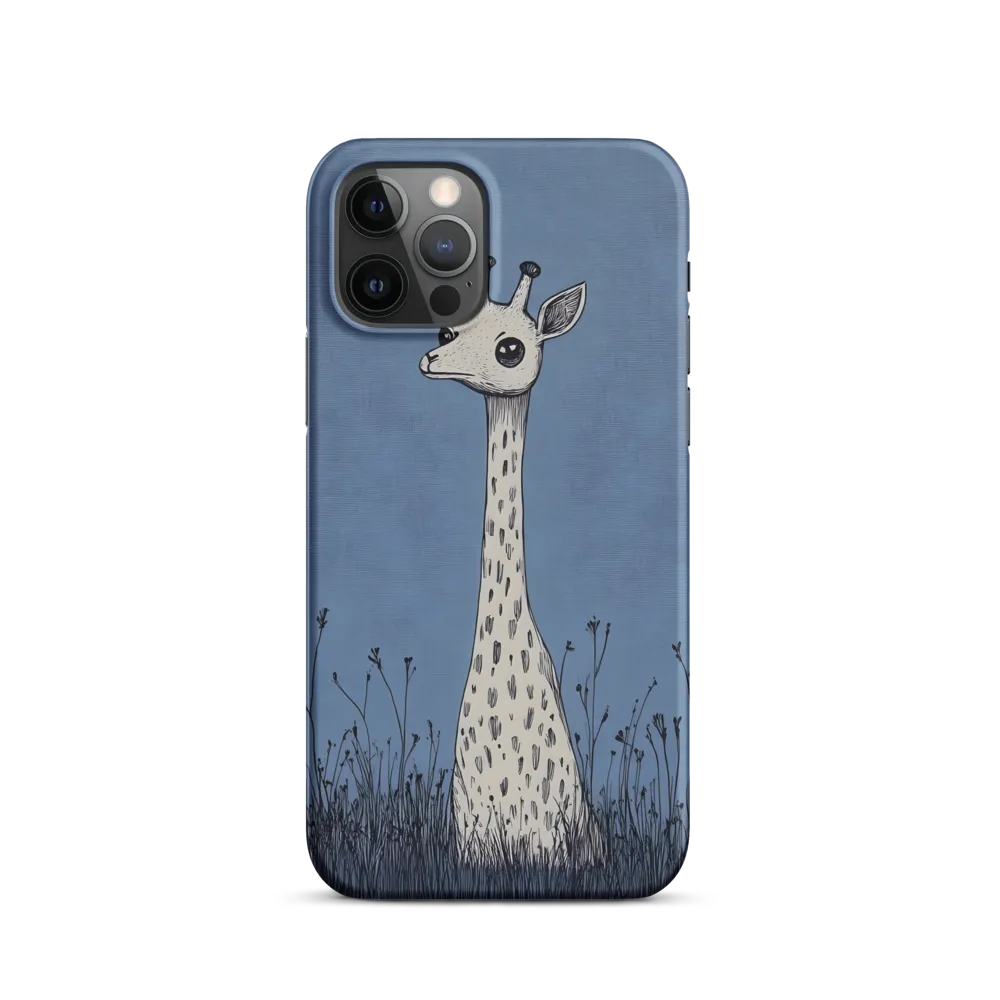 Whimsical Giraffe in Blue