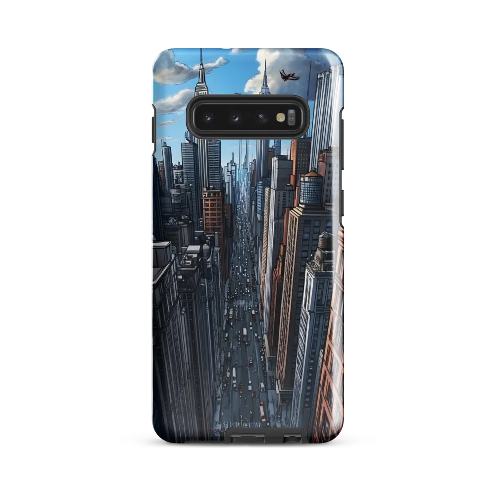 Skyline Symphony: A City in Motion | Phone Case |  S10 Plus | Tough Case | Glossy