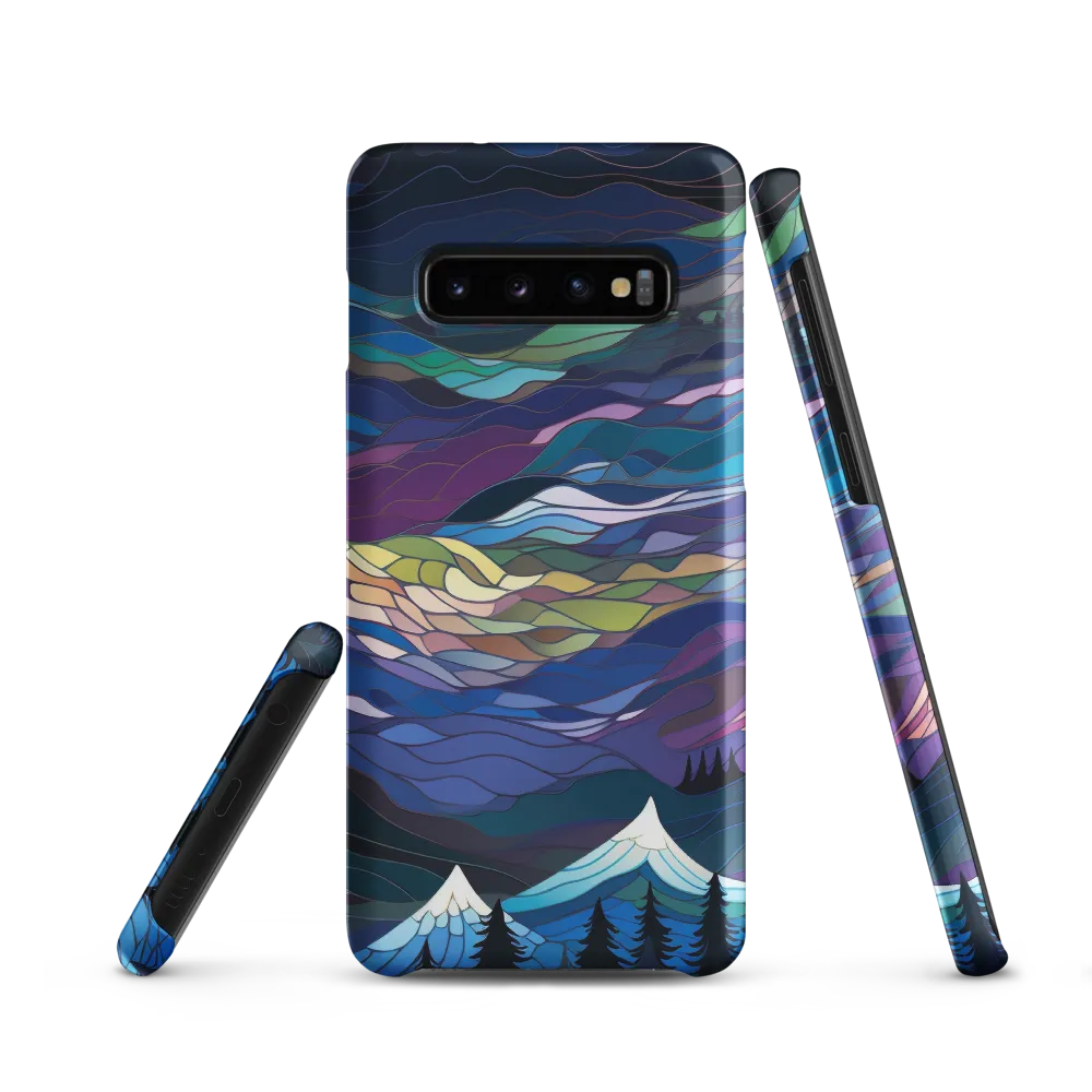 Twilight Peaks: An Abstract Mountain Landscape