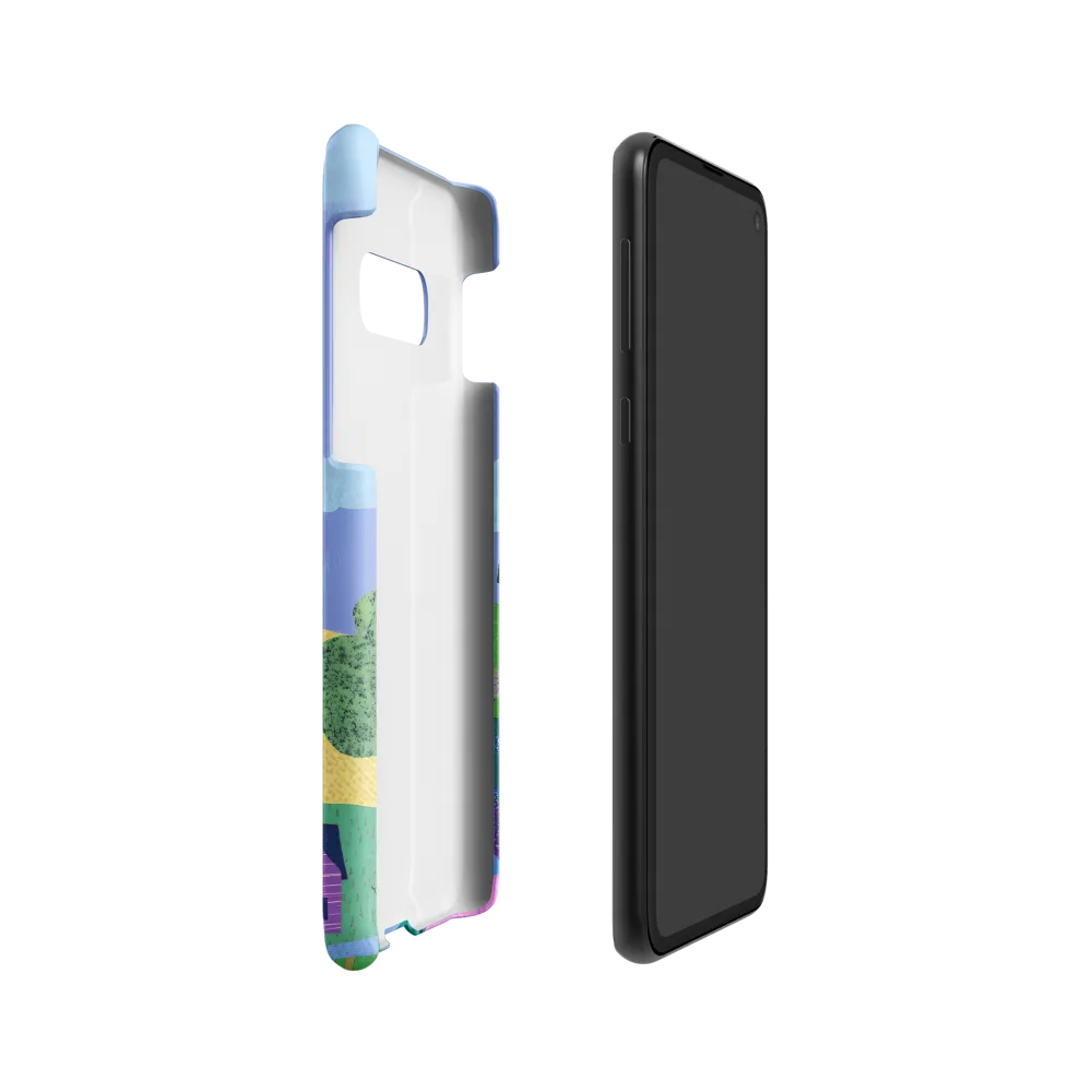 Whimsical Hills and Quaint Homes | Phone Case |  S10e | Snap Case | Matte