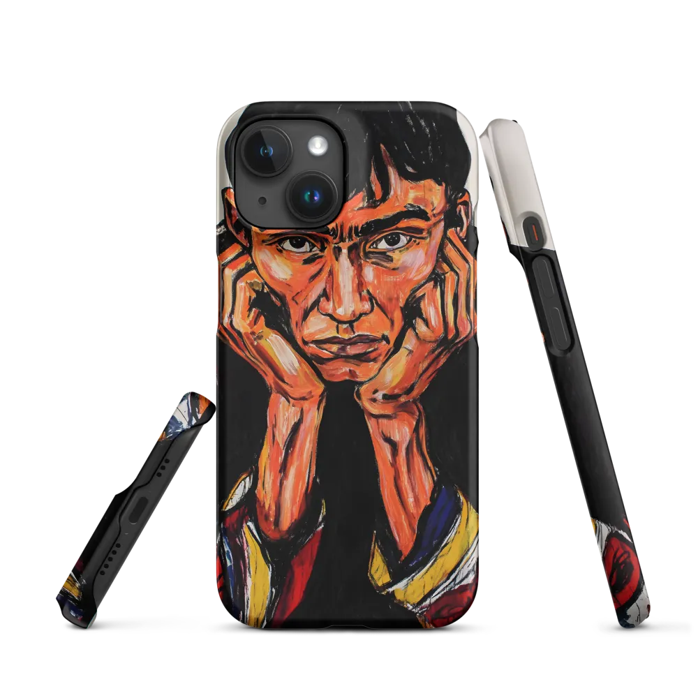 Contemplative Intensity: An Expressionist Portrait