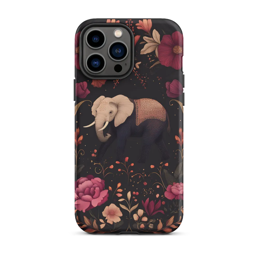 Whispers of the Wild: Elephants and Blooms