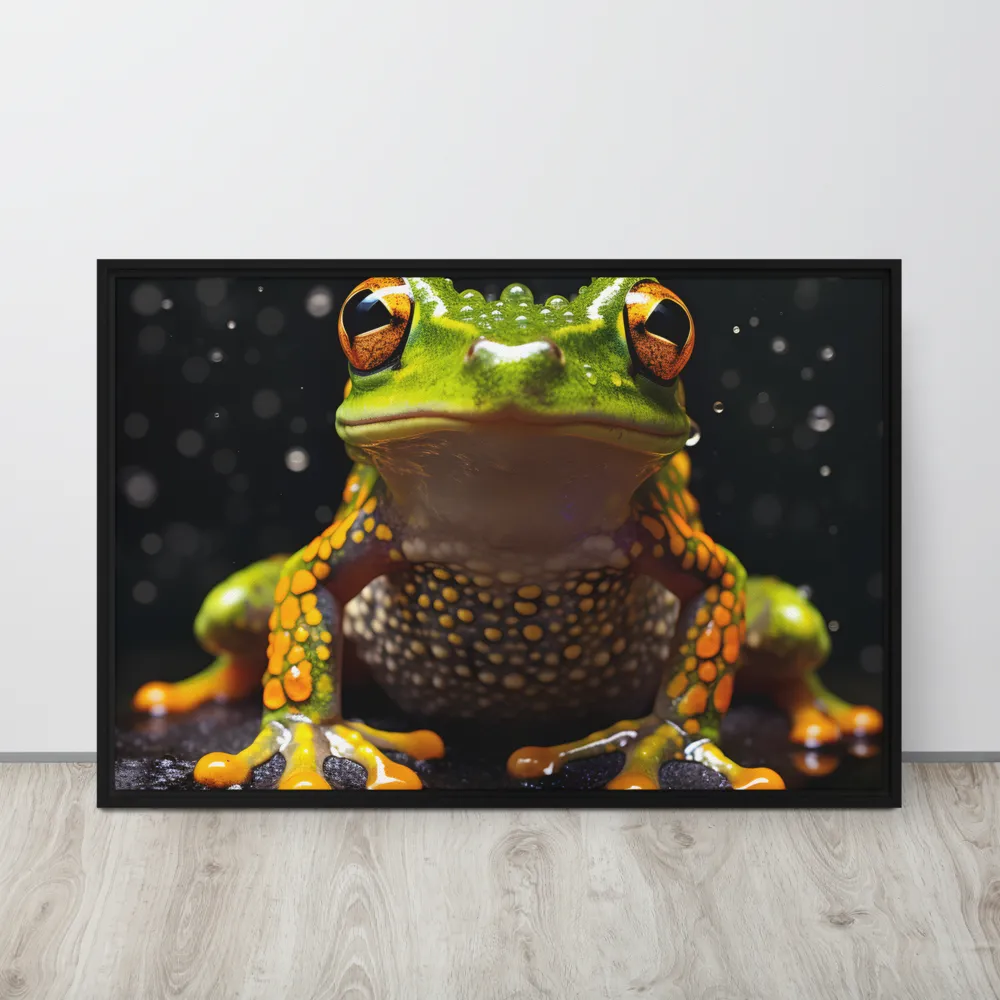 Emerald Elegance: The Frog in Focus