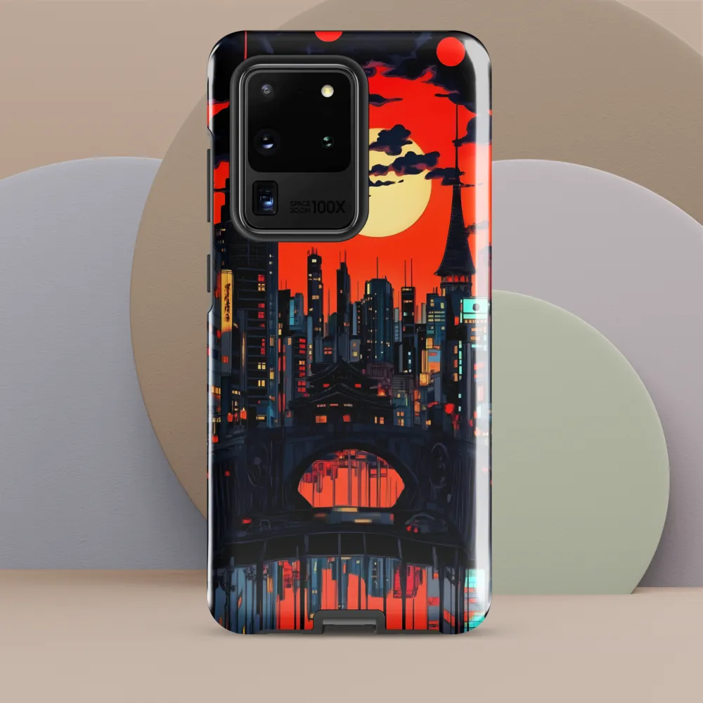 Nightfall in a Neon City