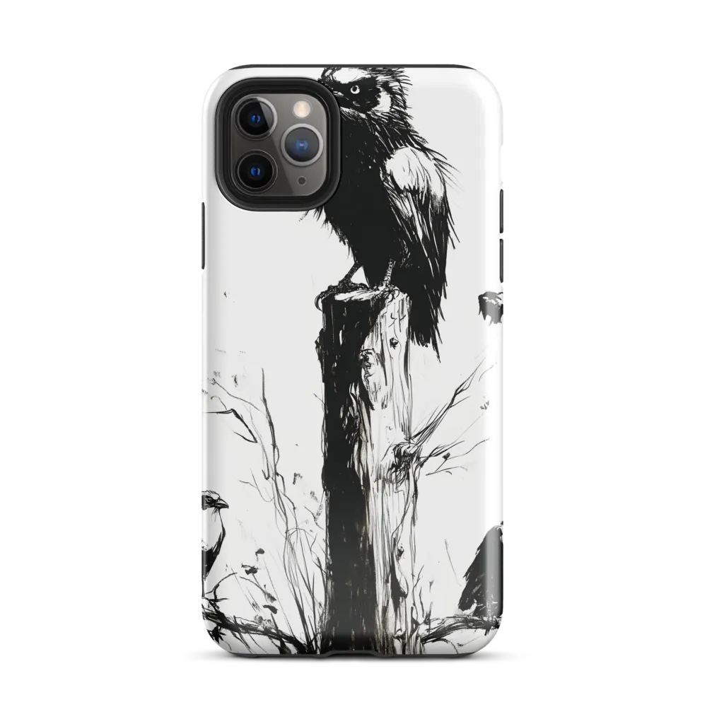 Majestic Sentinel: The Watchful Birds | Phone Case |  11 Pro Max | Tough Case | Glossy