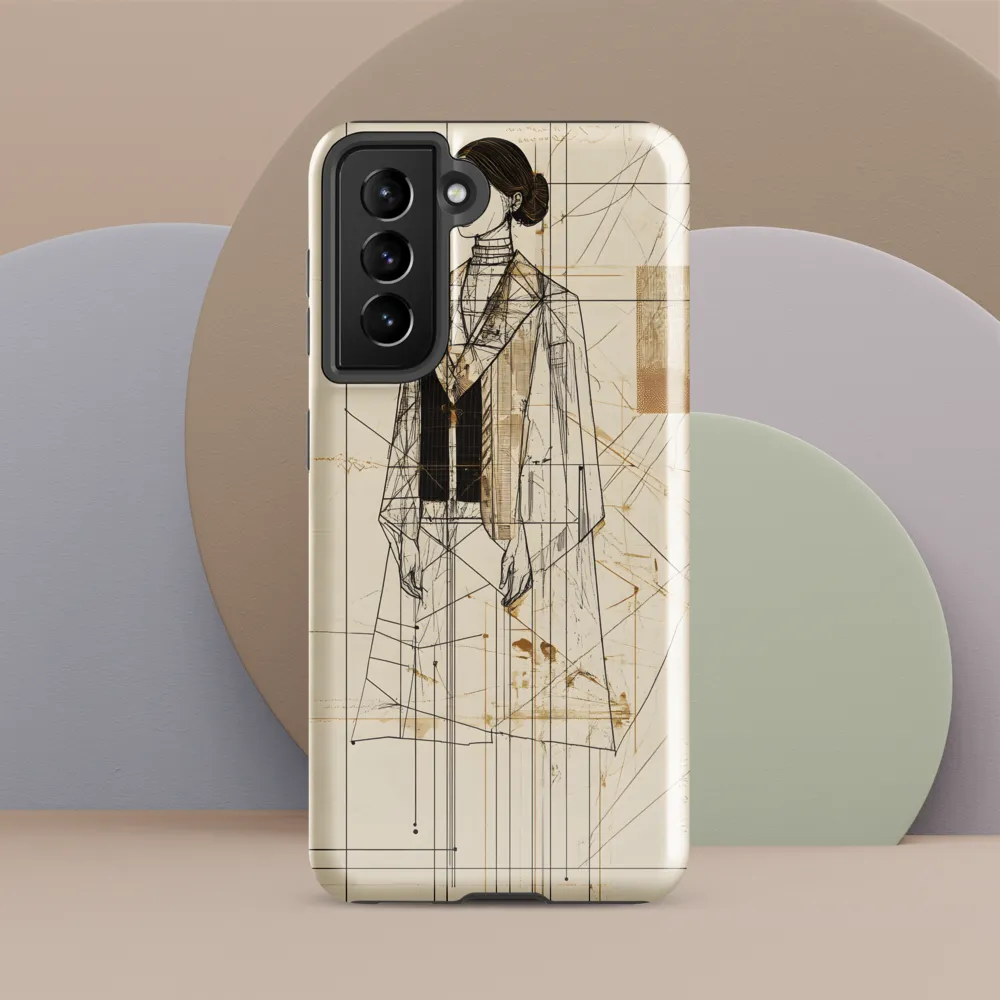 Elegance in Lines | Phone Case |  S21 | Tough Case | Glossy