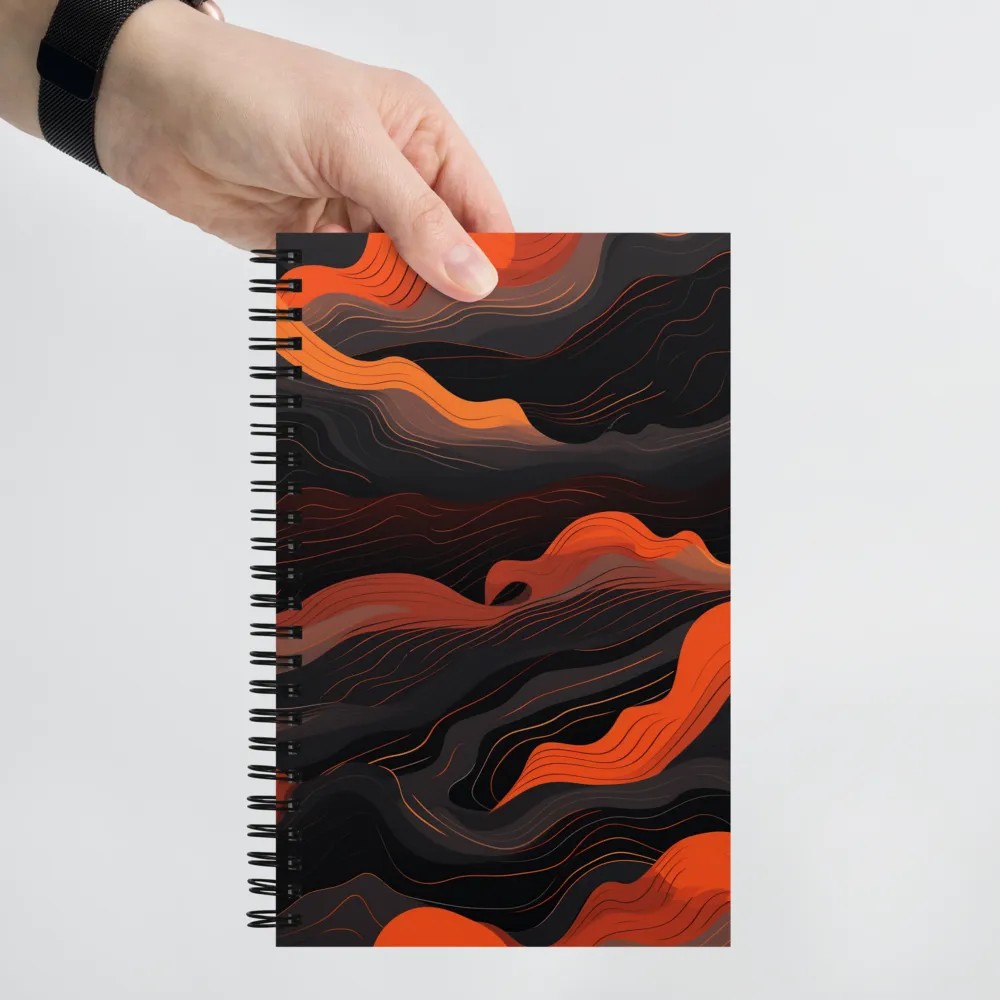 Dynamic Waves of Color | Spiral Notebook