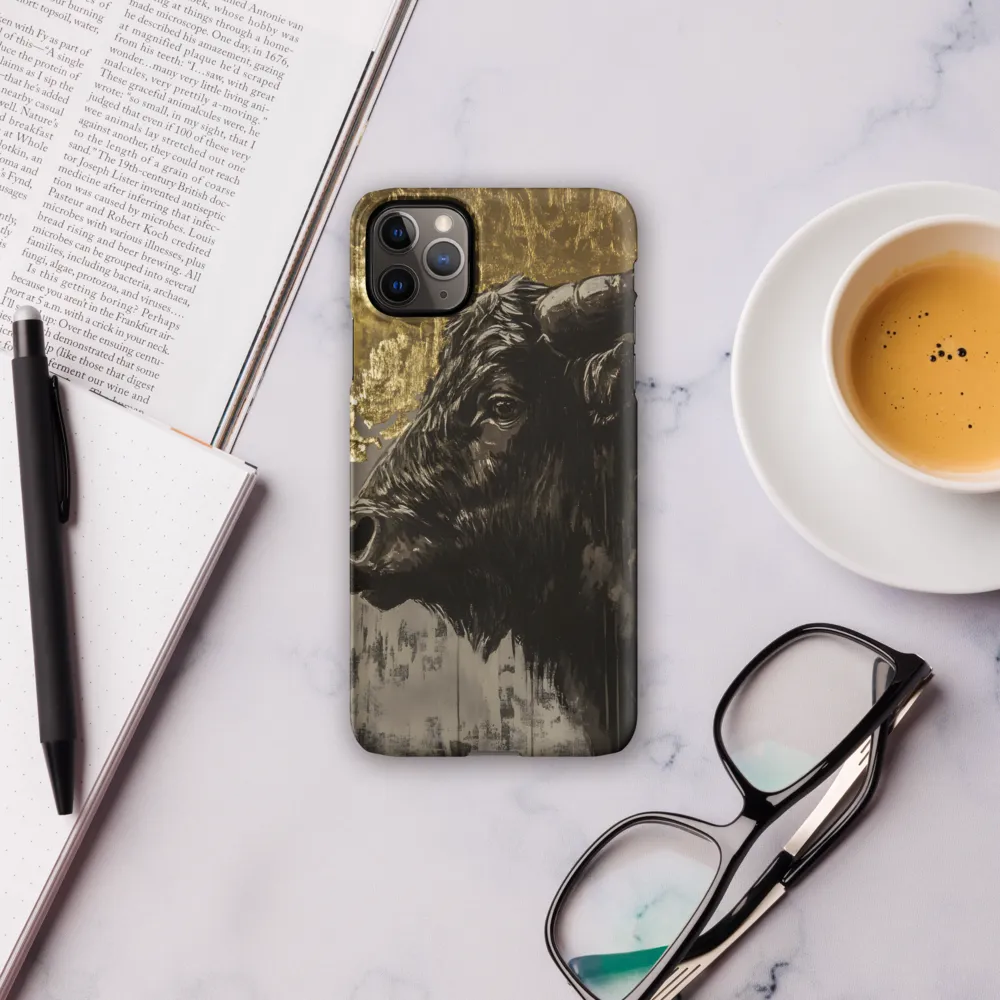 Majestic Bull Against the Golden Horizon | Phone Case |  11 Pro Max | Snap Case | Matte