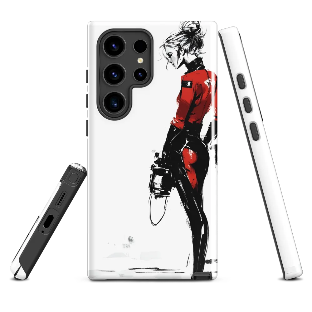 The Edgy Elegance | Phone Case |  S24 Ultra | Tough Case | Glossy