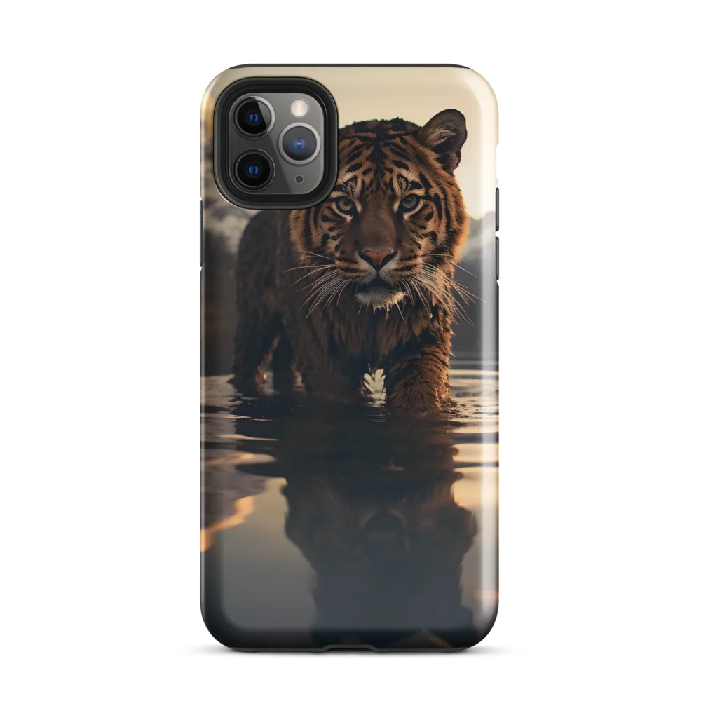 Majestic Reflection: The Tiger's Domain | Phone Case |  11 Pro Max | Tough Case | Glossy