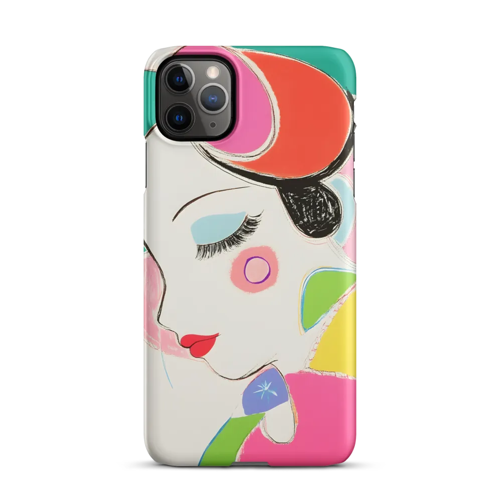 Whimsical Portrait in Colorful Abstraction