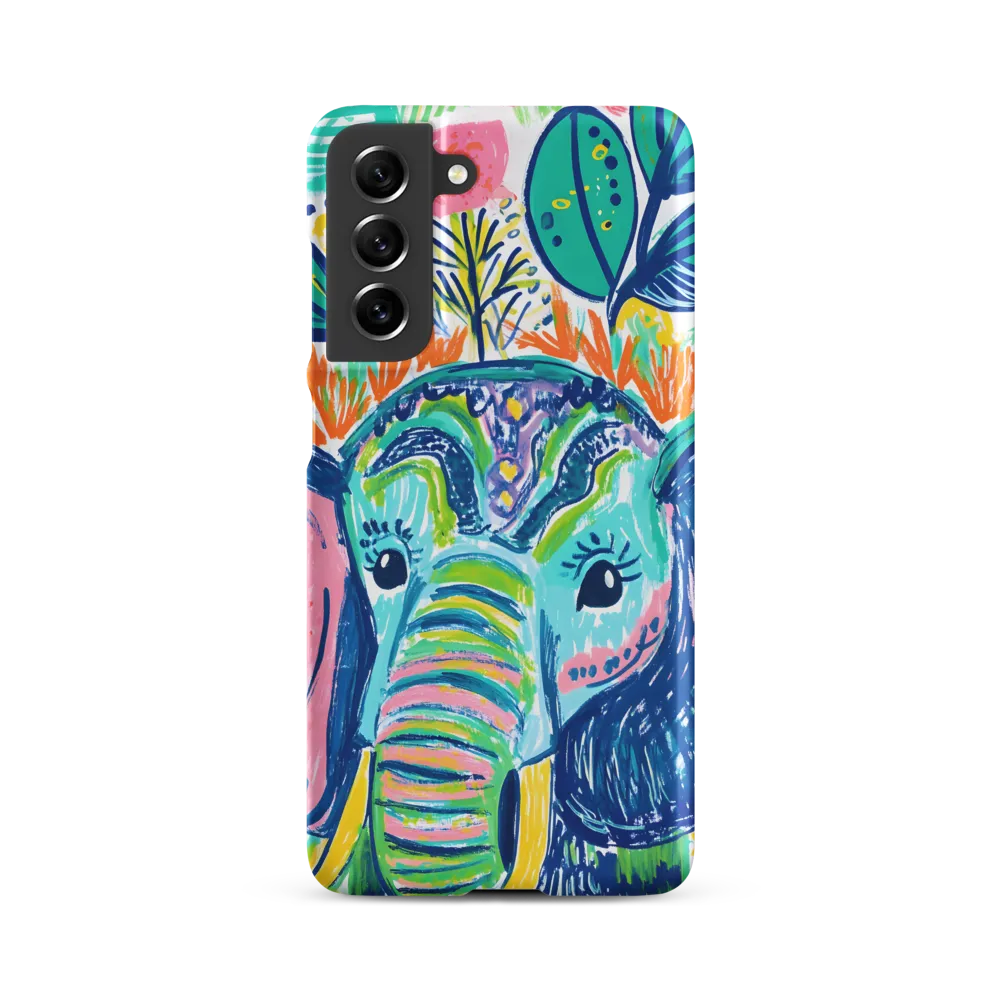 Whimsical Elephant Portrait | Phone Case |  S21 FE | Snap Case | Matte