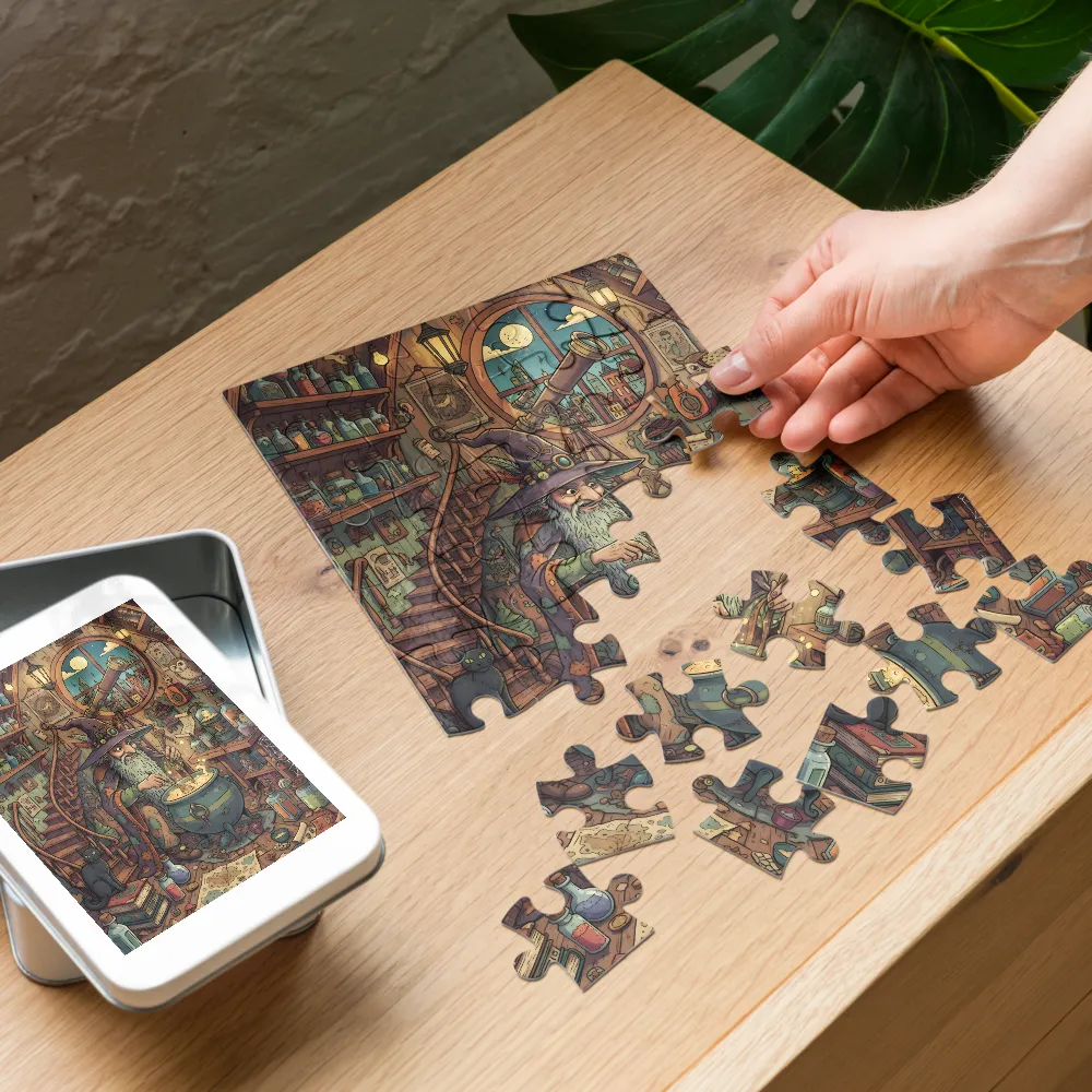Wizard's Workshop 
 Jigsaw Puzzle in Tin Box