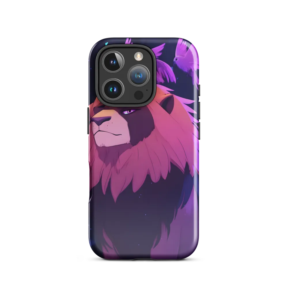 Regal Serenity: The Majestic Lion | Phone Case |  16 Pro | Tough Case | Glossy