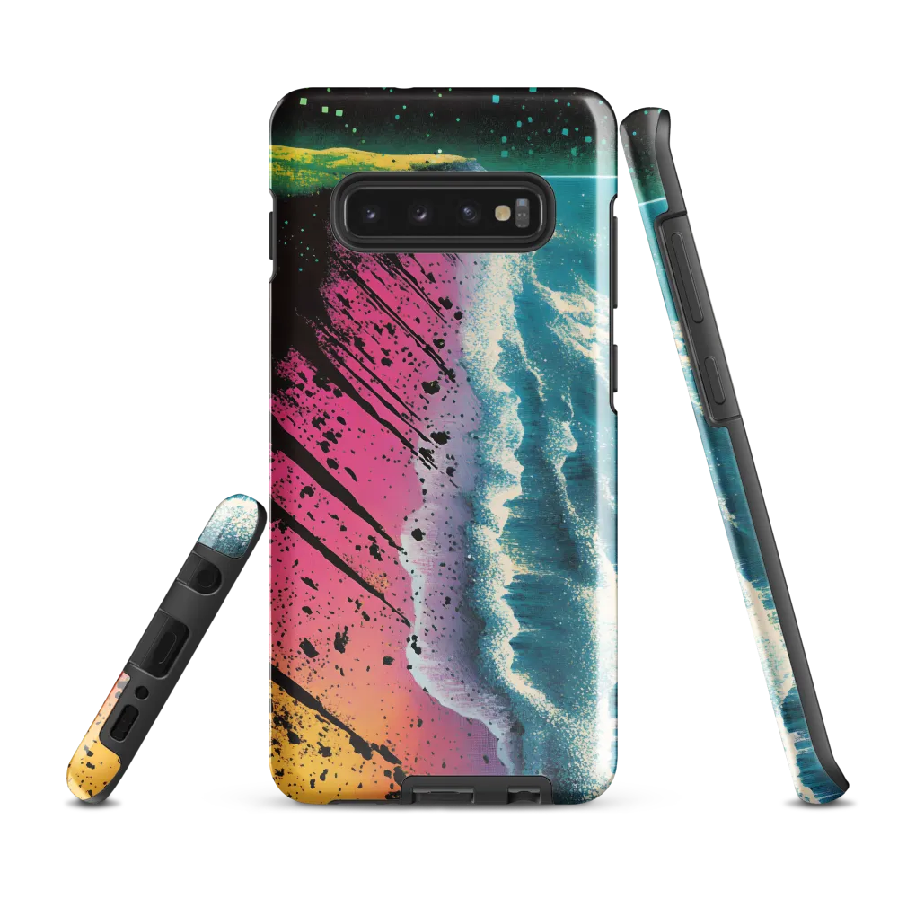 Cosmic Serenity at the Shore | Phone Case |  S10 Plus | Tough Case | Glossy