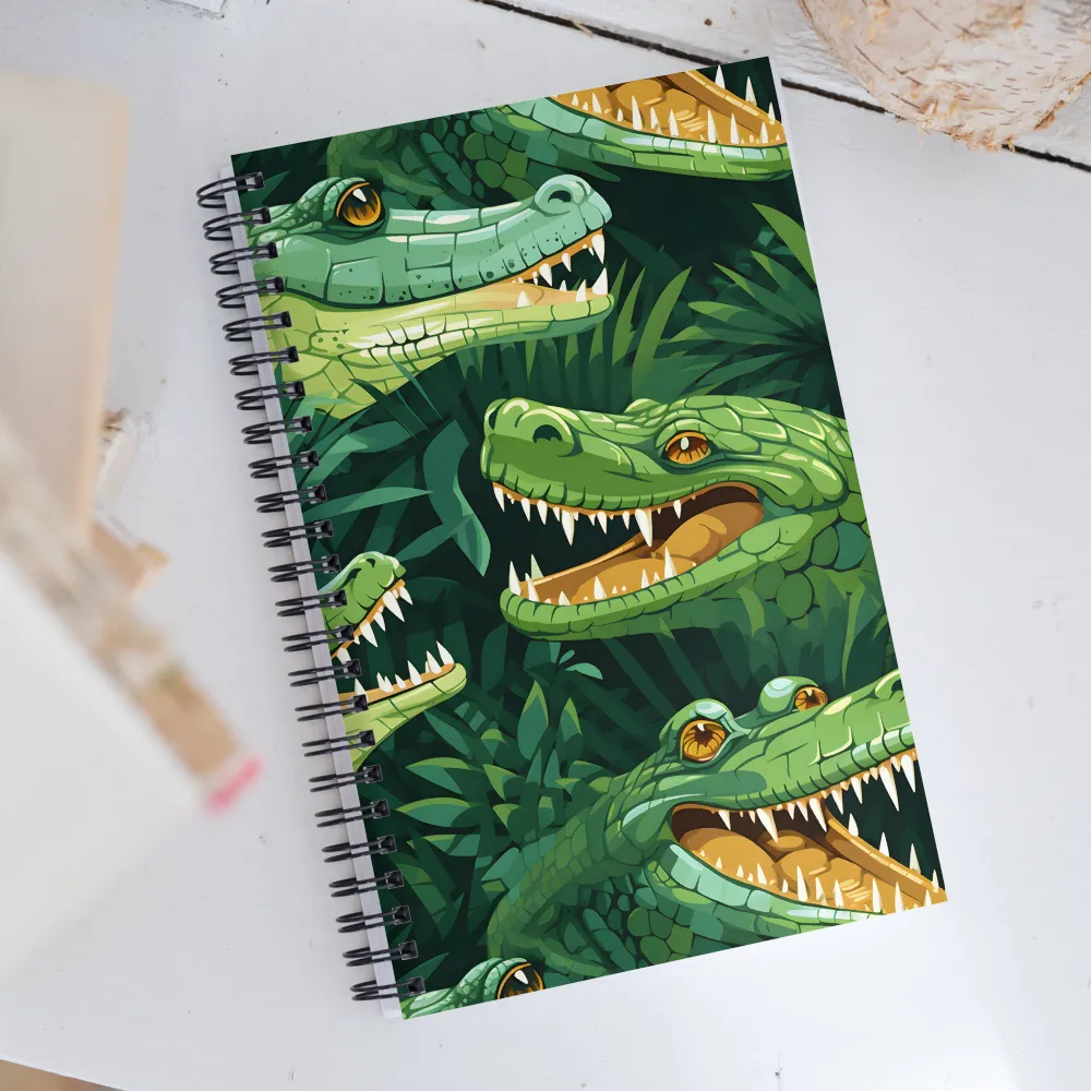 Fierce Crocodilian Medley | Spiral Notebook