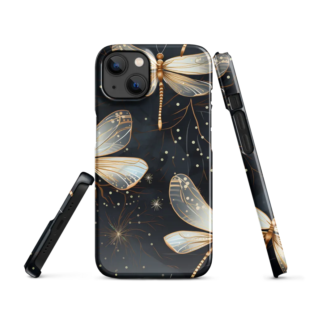 Ethereal Dance: Dragonflies in a Midnight Garden