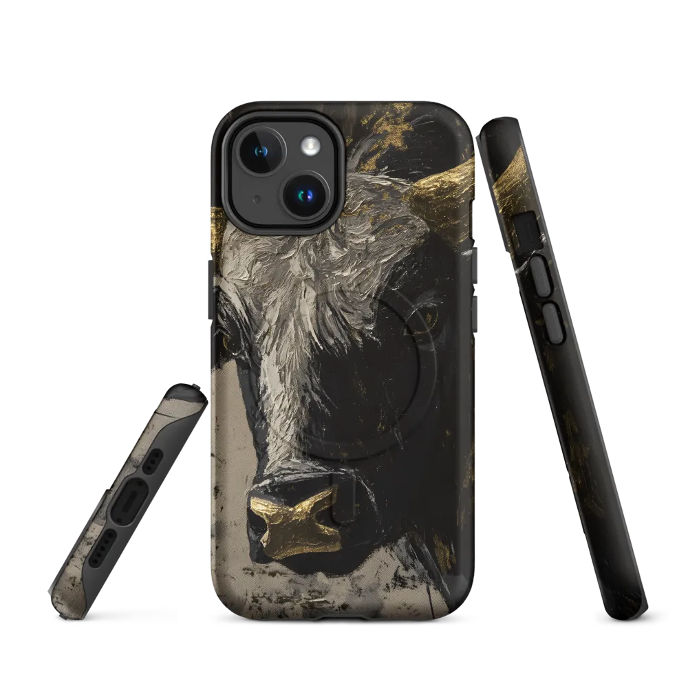 Majestic Bull: The Power in Black and Gold