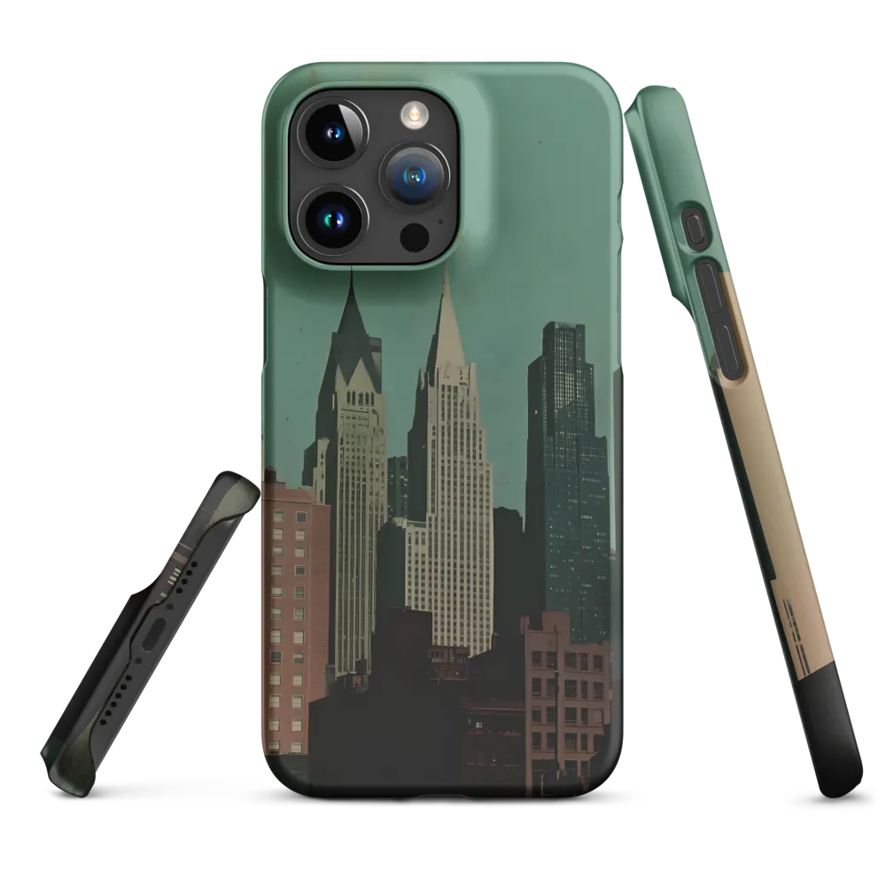 Urban Nostalgia: A Retro Cityscape | Phone Case |  15 Pro Max | Snap Case | Matte