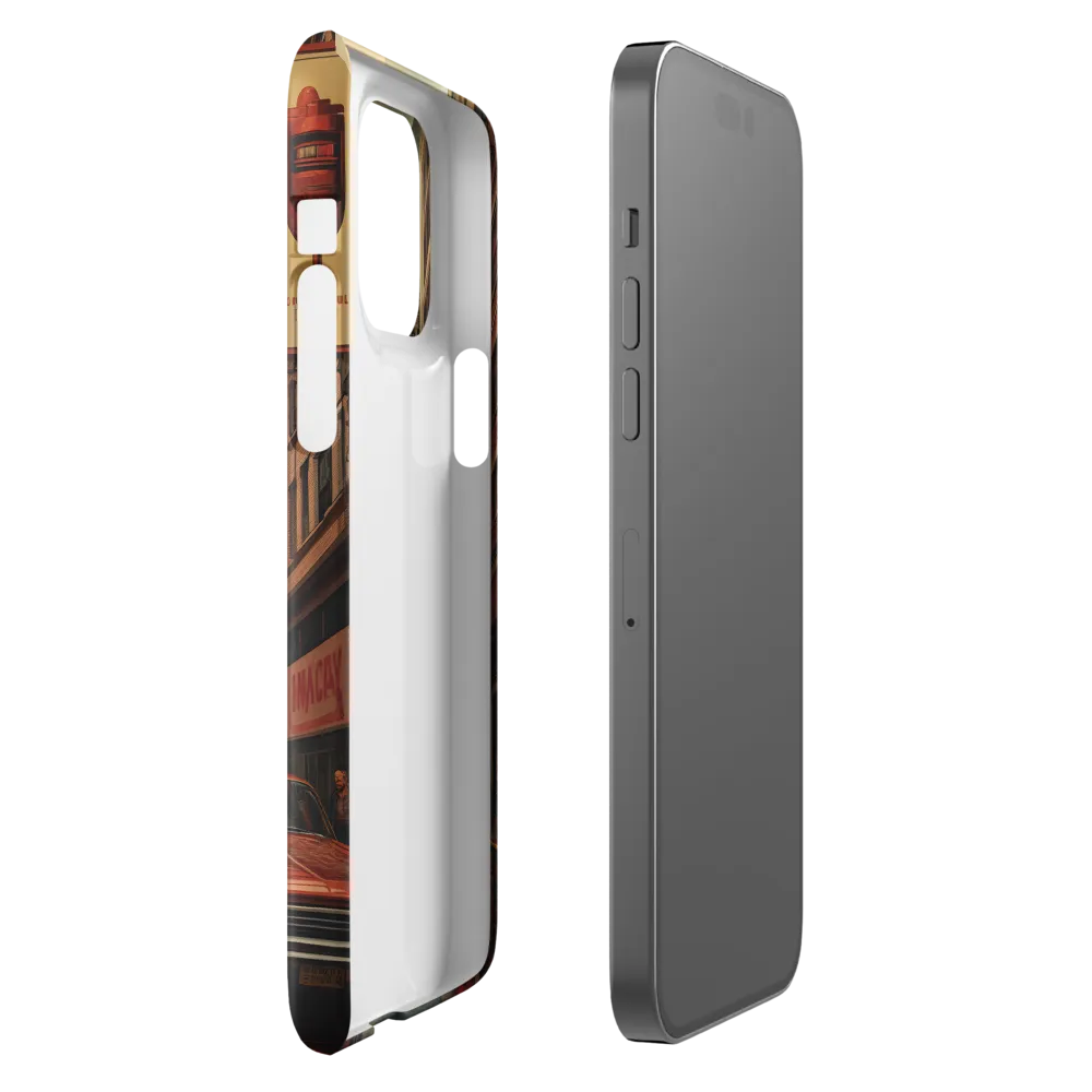 Nostalgic Cityscape: Reflections of a Forgotten Era | Phone Case |  14 Pro Max | Snap Case | Glossy